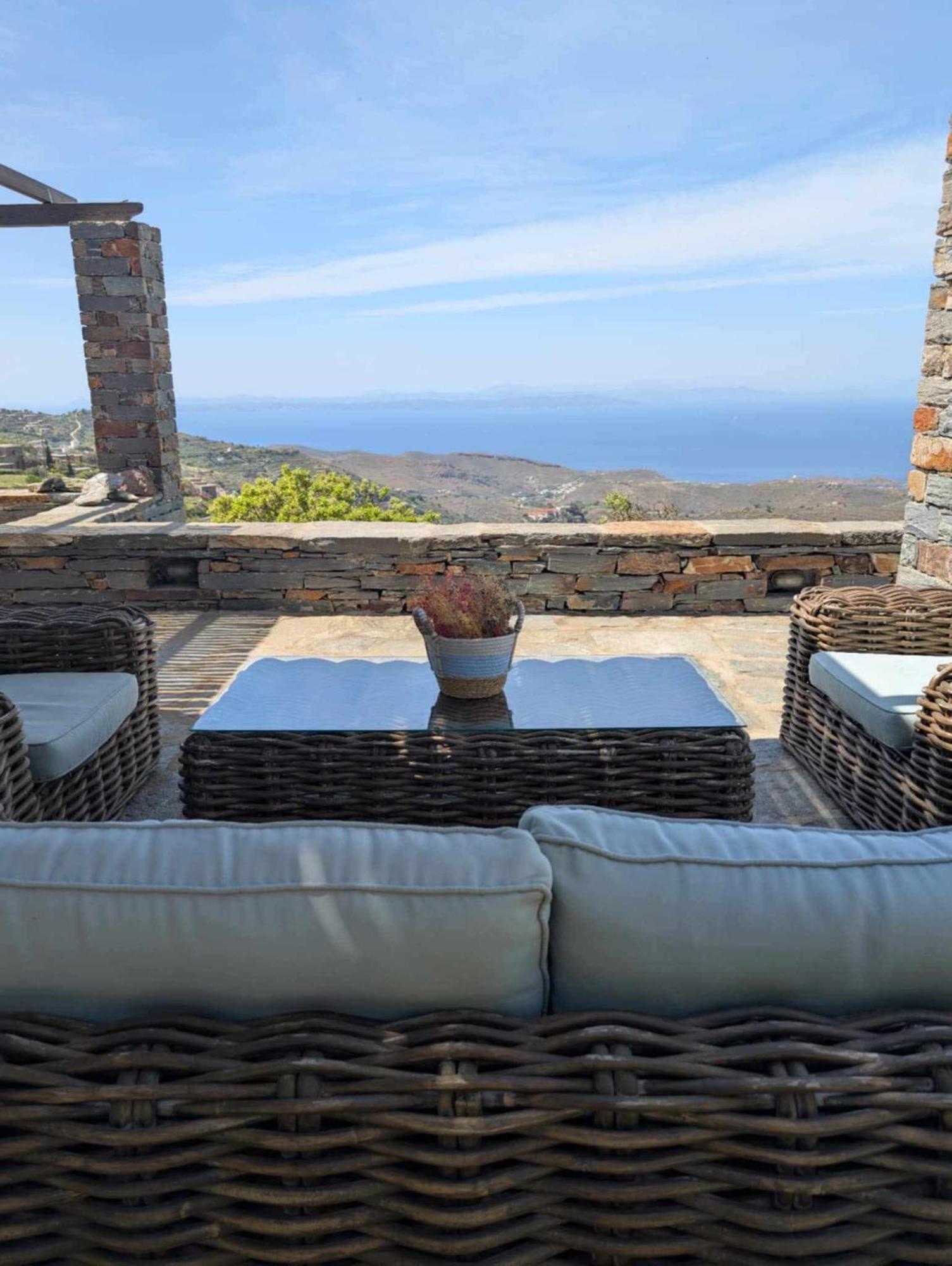 Cycladic Villa With Sea View! Ioulis Exterior photo